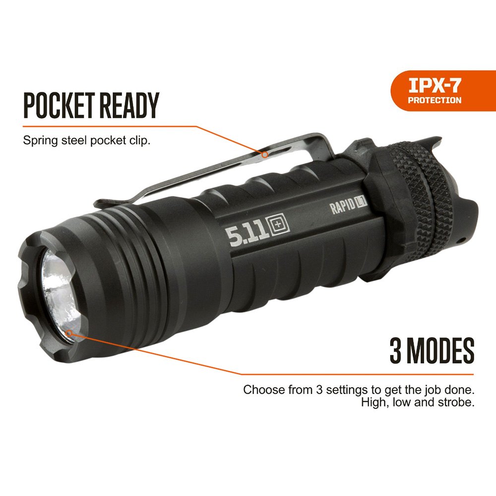 TACTICAL LED FLASHLIGHT - OPERATOR MT1 Battery Operated