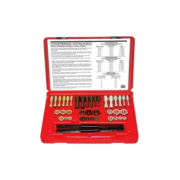 Lang Tools® 972 40Piece SAE/Metric Thread Restorer Kit