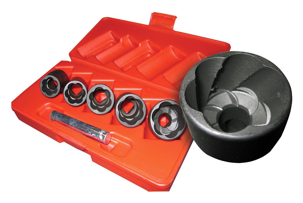 Access Tools ® - Easy Off ™ 6-piece 17 to 26 mm Bolt Extractor Set.