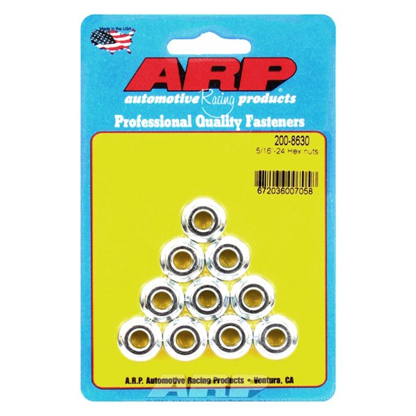 ARP® 2008630 5/16" x 24 Cadplated Steel SAE Hex Flange Nut (10 Pieces)