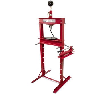 OEM Tools 12-Ton Hydraulic Press With Gauge