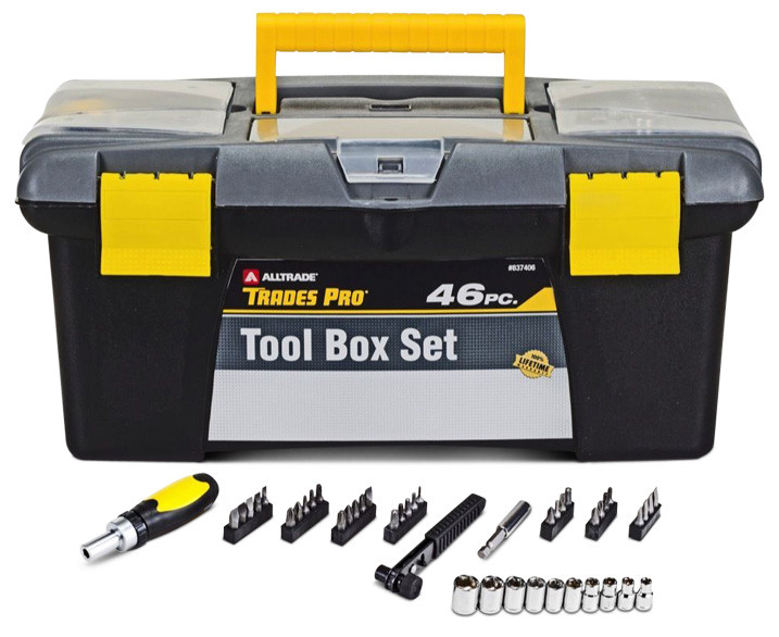 Box With Set Of Hand Tools