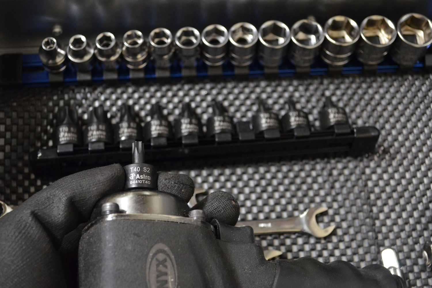 thumbnail image 2 of Astro Tools 9-Piece 3/8 Drive Nano Impact Triple Square Bit Socket Set 2 of 5