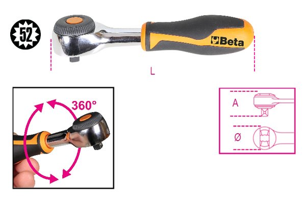 Beta Tools® 009000884 - 900/58™ 1/4