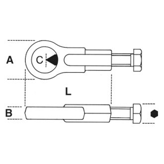 Beta Tools® - 1709-Series Closed Frame Nut Cutter