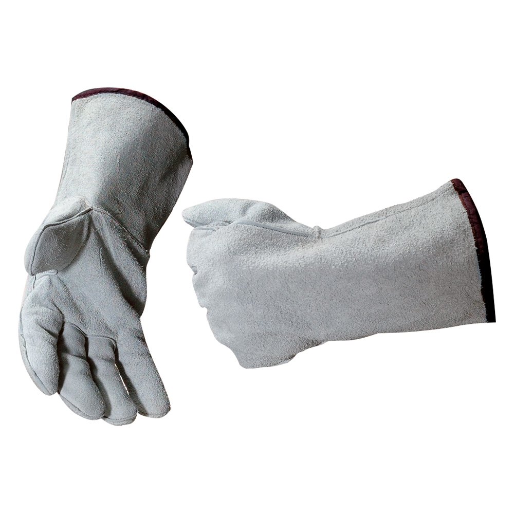 Bon® 41141 Large Gray Leather Welding Gloves