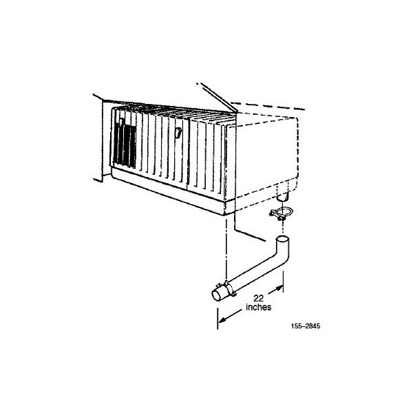 Cummins® 1552845 90° Onan RV Generator Replacement Exhaust Pipe Kit