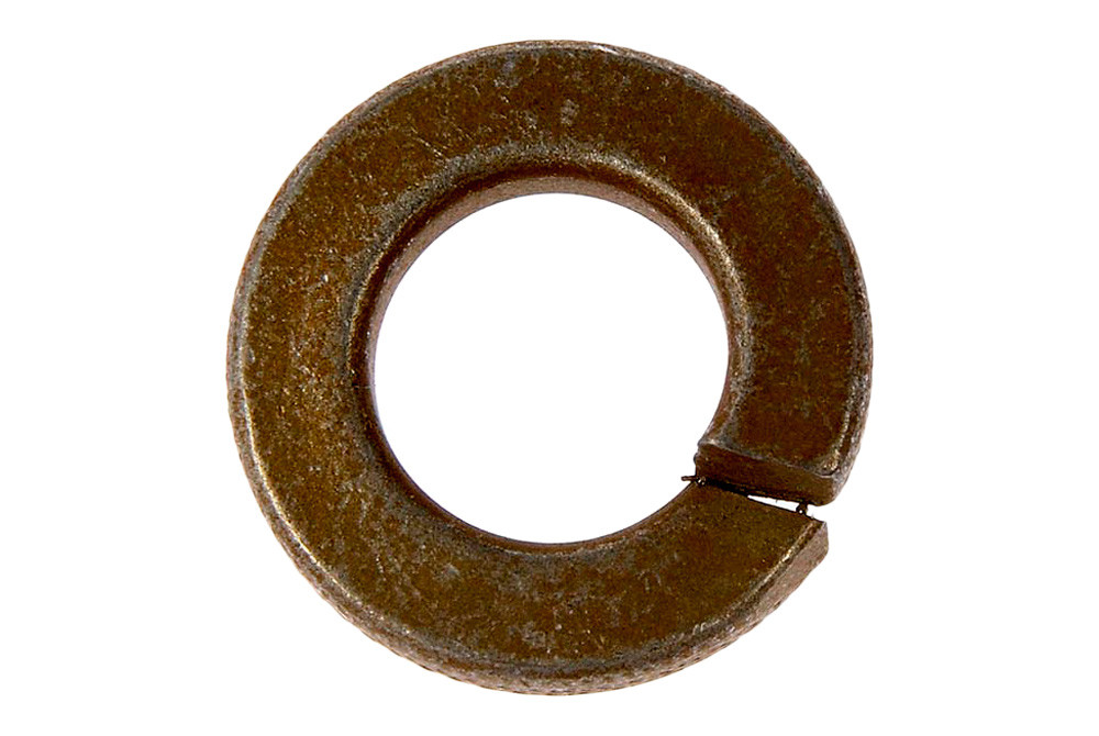 3/8" Grade 8 Hardened Split Lock Washers – Yellow Zinc Plated Steel (Inch)