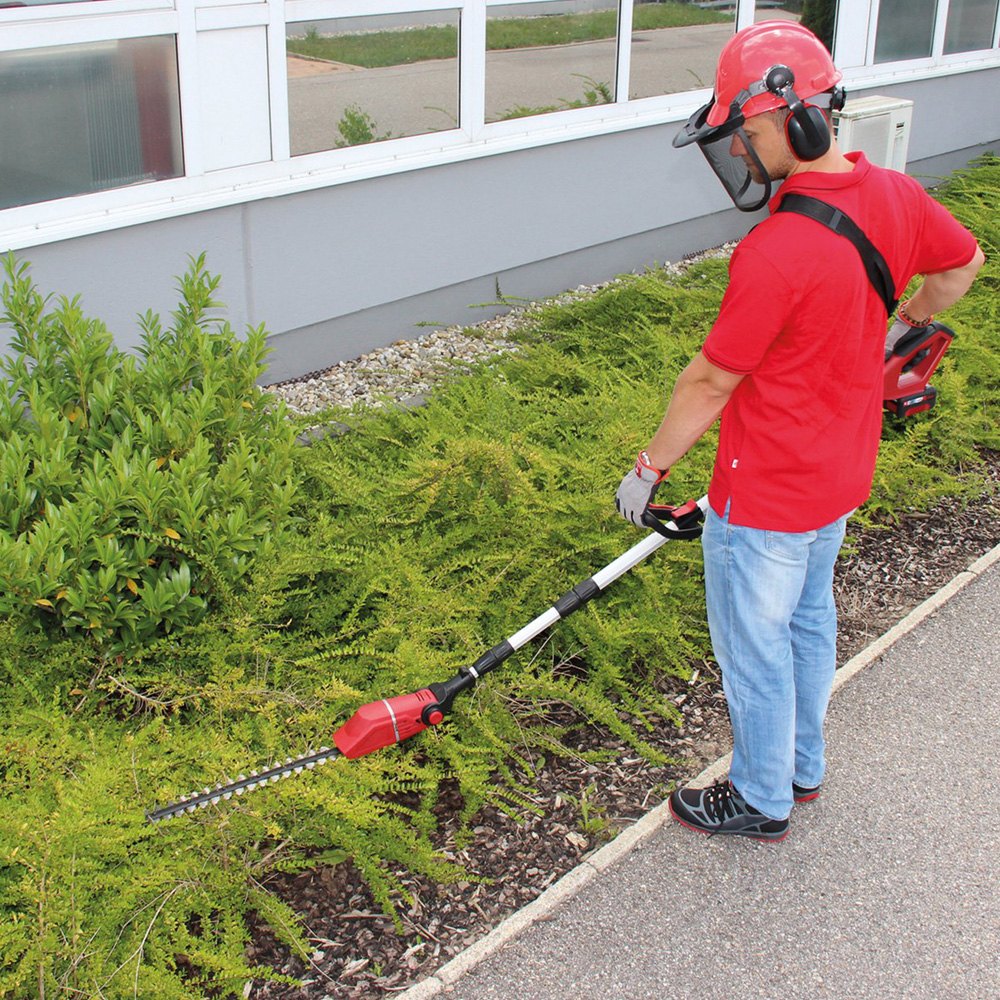 einhell telescopic hedge trimmer cordless