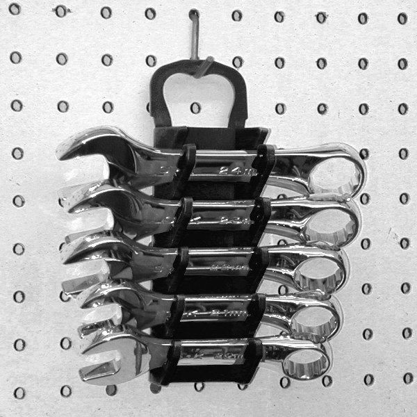 Black 10 Tool Ernst Manufacturing Gripper Stubby Wrench Organizer 