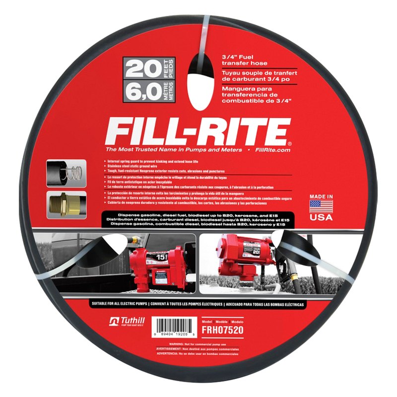 Fill-Rite Frh07520 Hose,20 Ft.,3/4 In 89404215135 