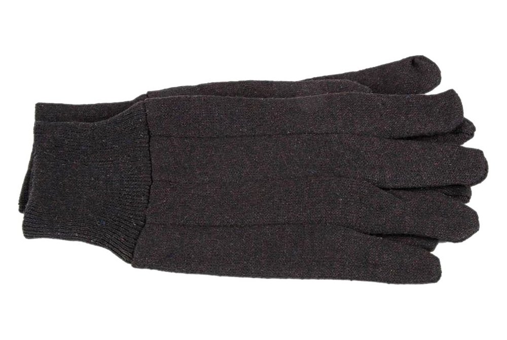 Large/X-Large Forney 53299 Brown Jersey Unisex Gloves 