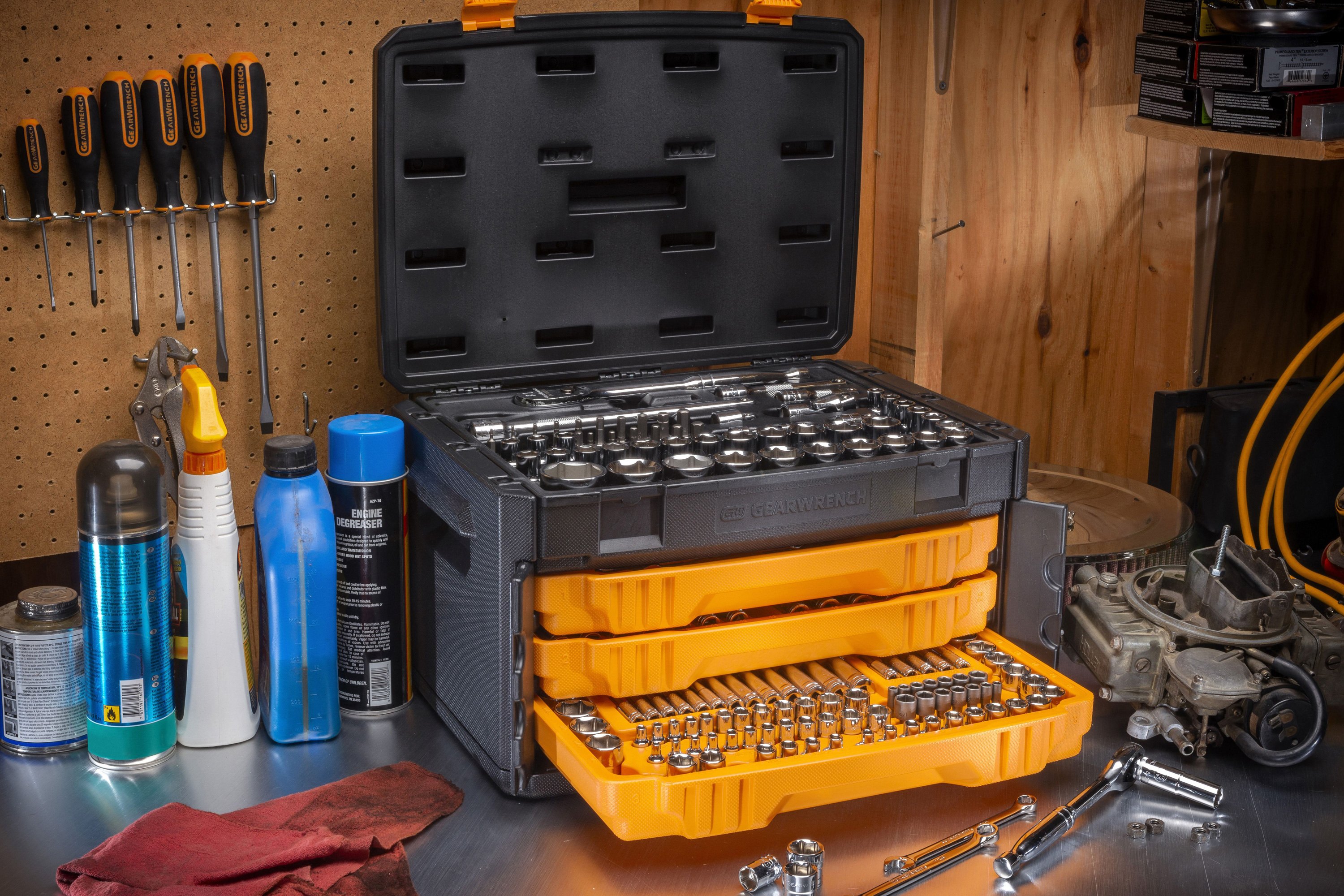 GearWrench® 80966 243-piece Point Mechanics Tool Set in 3-Drawer  Storage Box