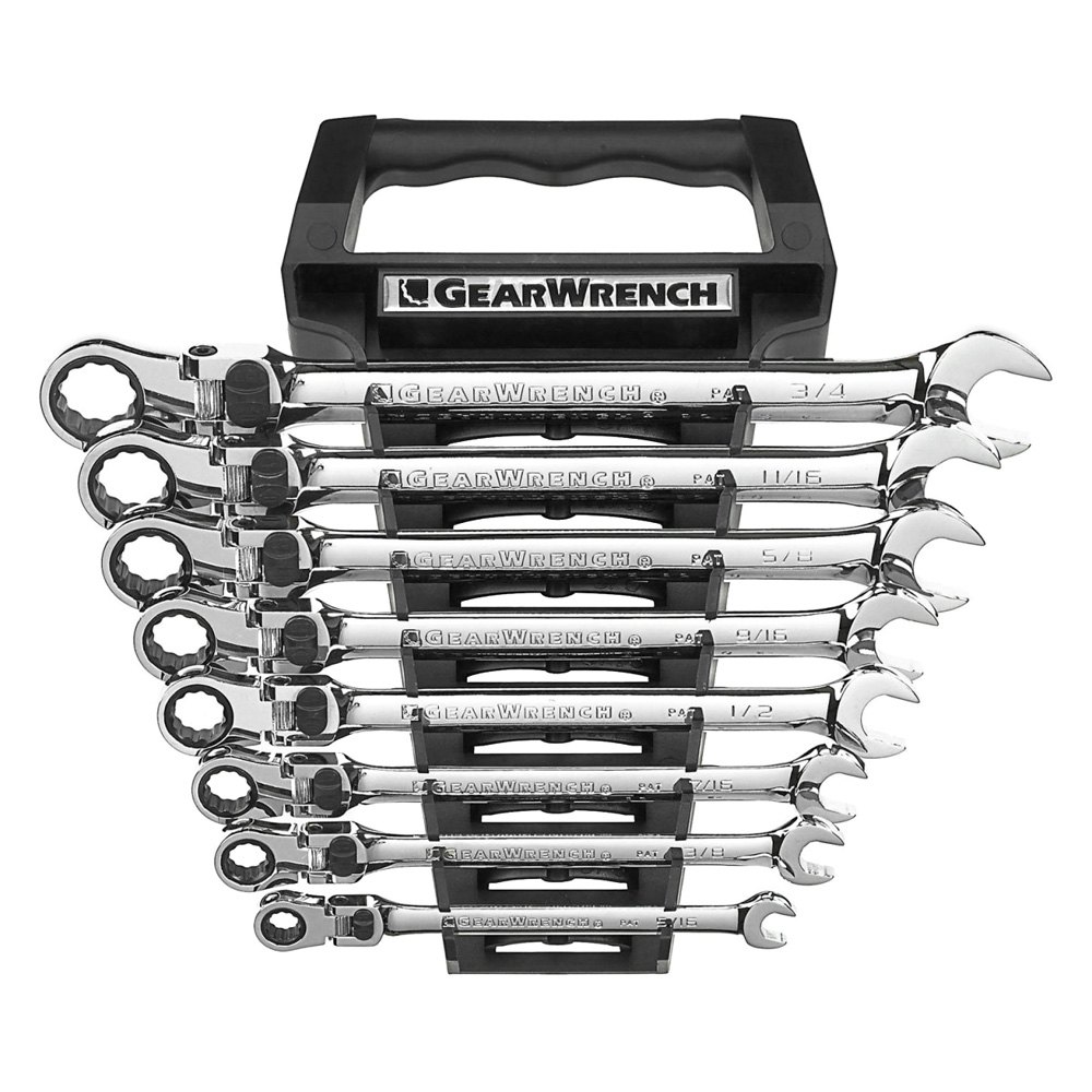 GearWrench® 85798 8Piece SAE 12Point XL Locking Flexible Head