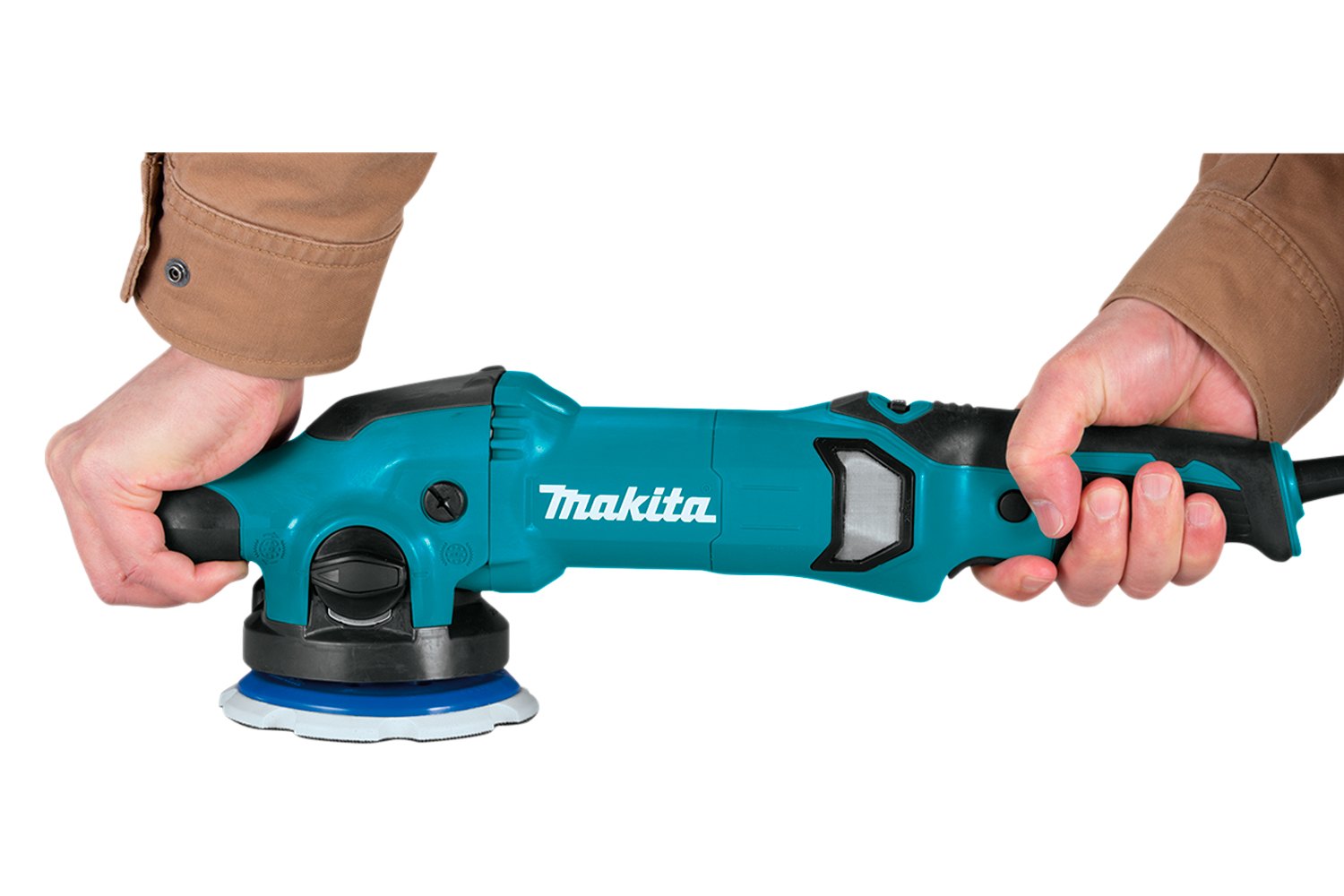 Makita 5 in. Dual Action Random Orbit Polisher with Foam Pads and