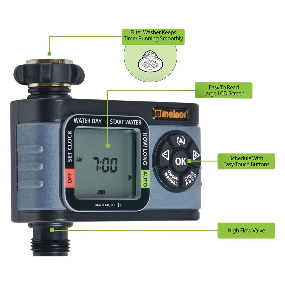 Melnor® 73015 - HydroLogic™ Digital Watering Timer - TOOLSiD.com