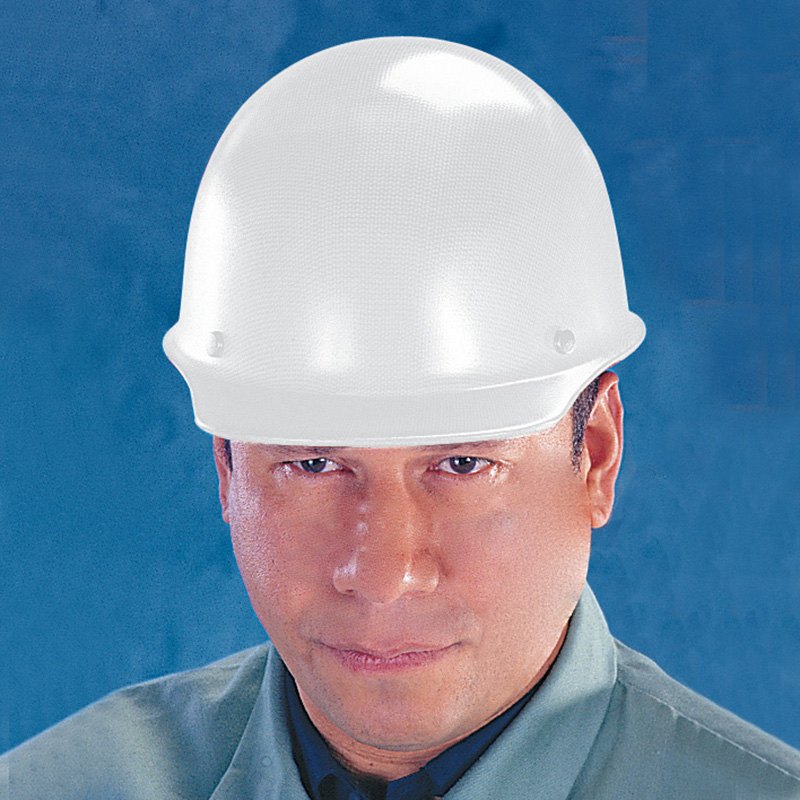 MSA® 475396 Skullgard™ 61/2" to 8" Phenolic White Cap Style Hard Hat