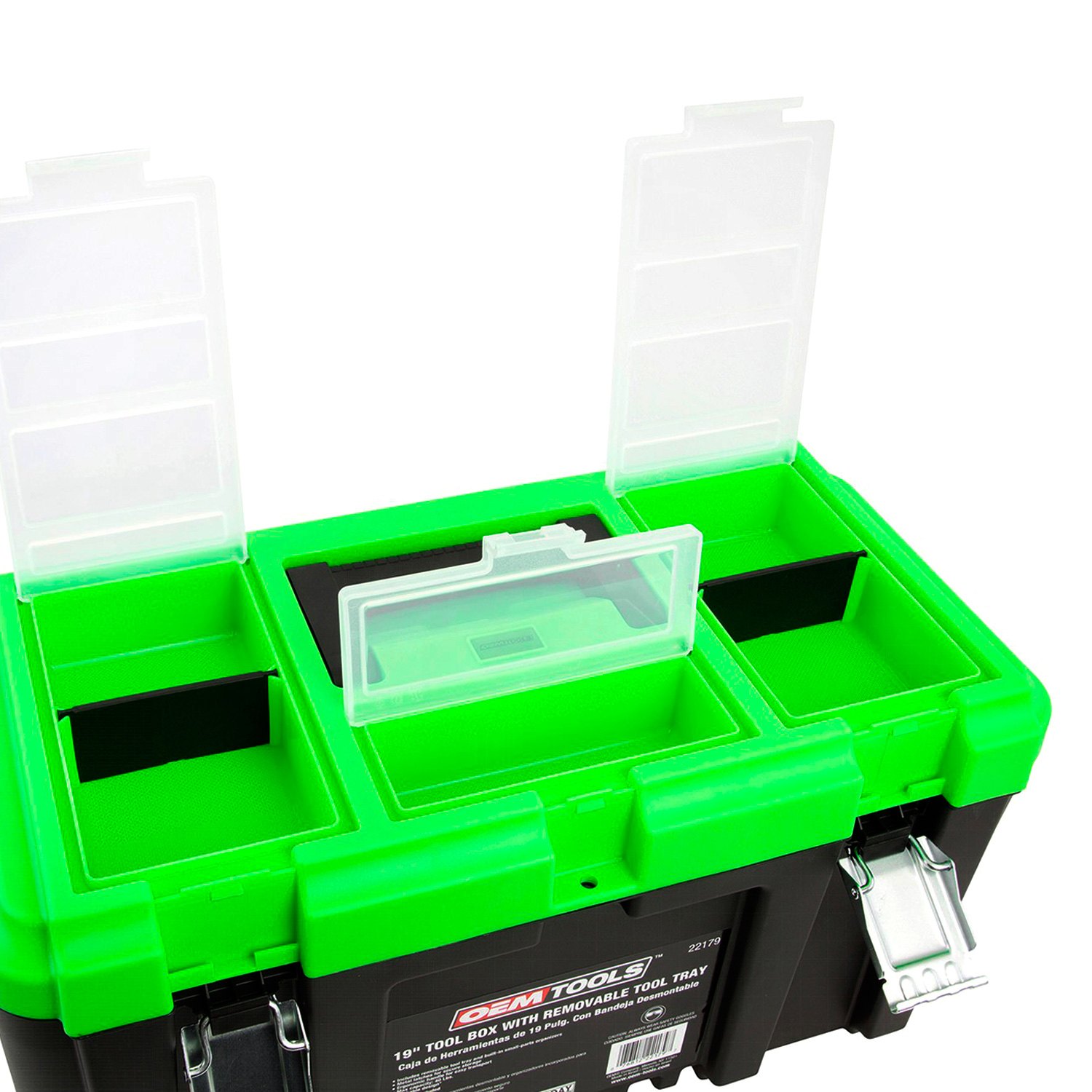 Tool Boxes Tool Organizers OEMTOOLS 22179 19 Tool Box with Removable