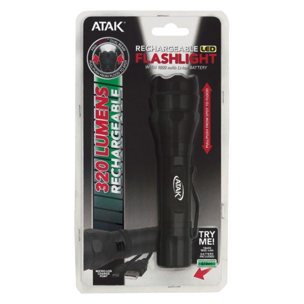 Performance Tool® 550 - ATAK™ 320 lm Black USB LED Flashlight 