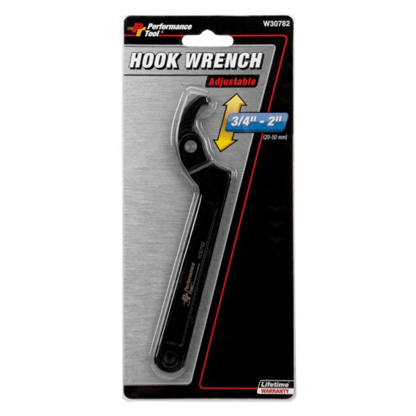 Performance Tool® 3/4-2 Adjustable Hook Wrench