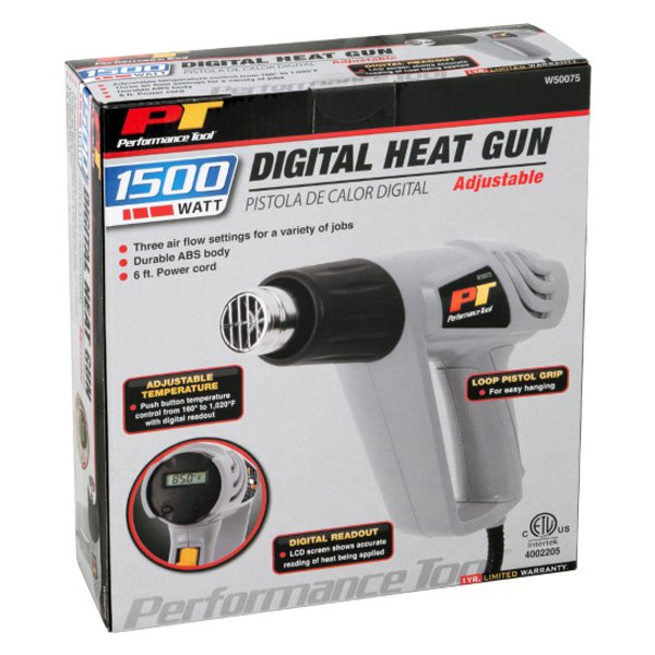 Variable Temperature Heat Gun with LCD Digital Readout Display