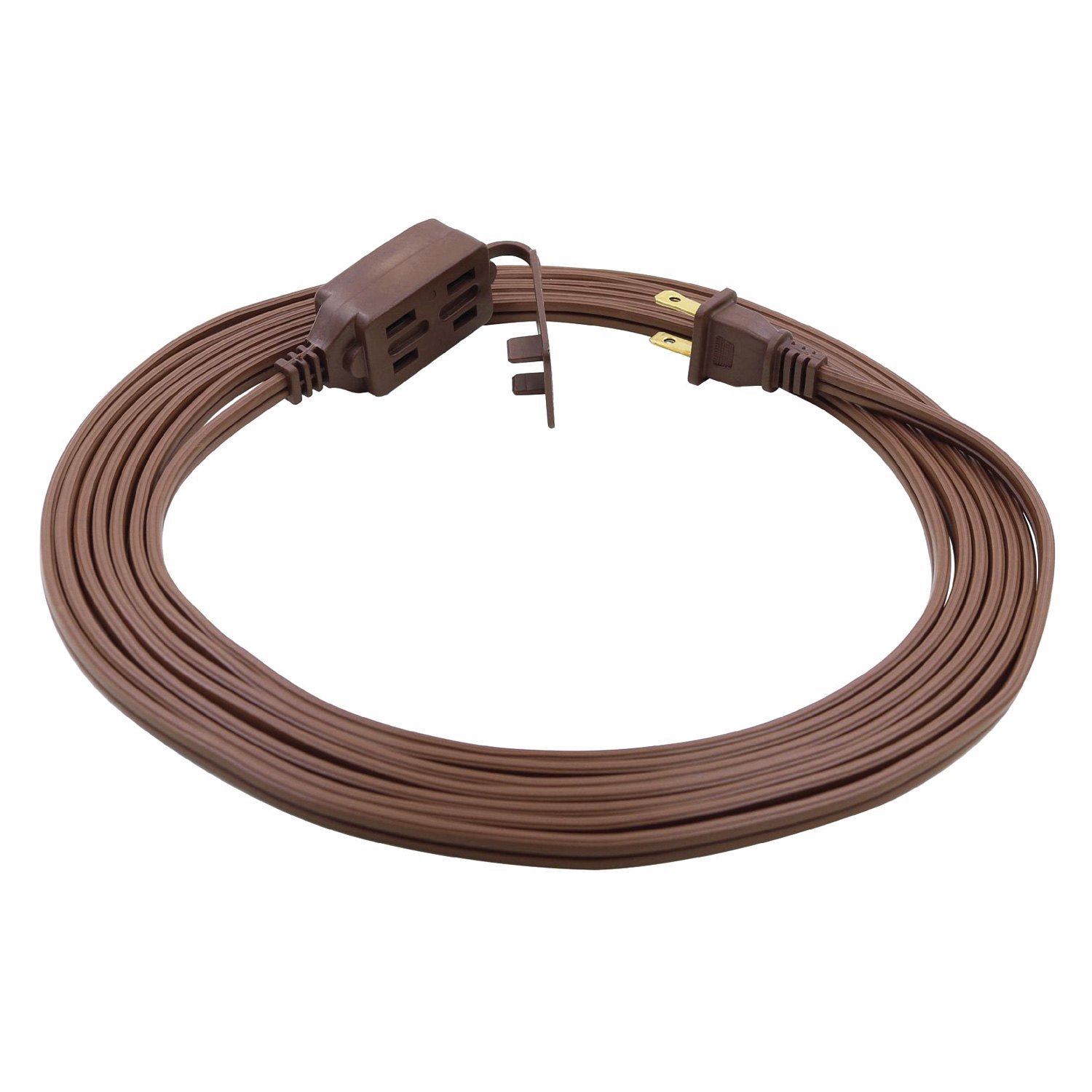 Prime® EC670615 Brown Polarized Household Extension Cord with 3