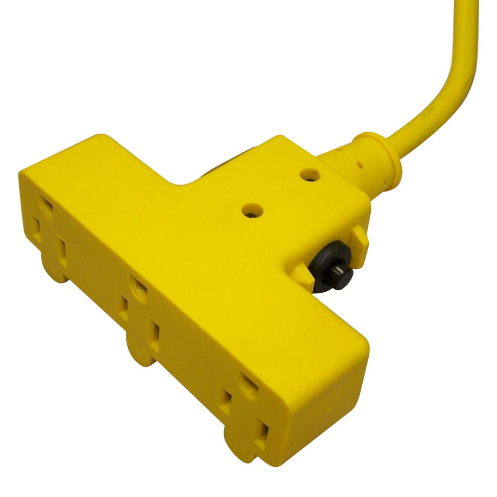 Saf-T-Lite® 2630-3000 - Yellow Power Supply Reel with 3 Outlets