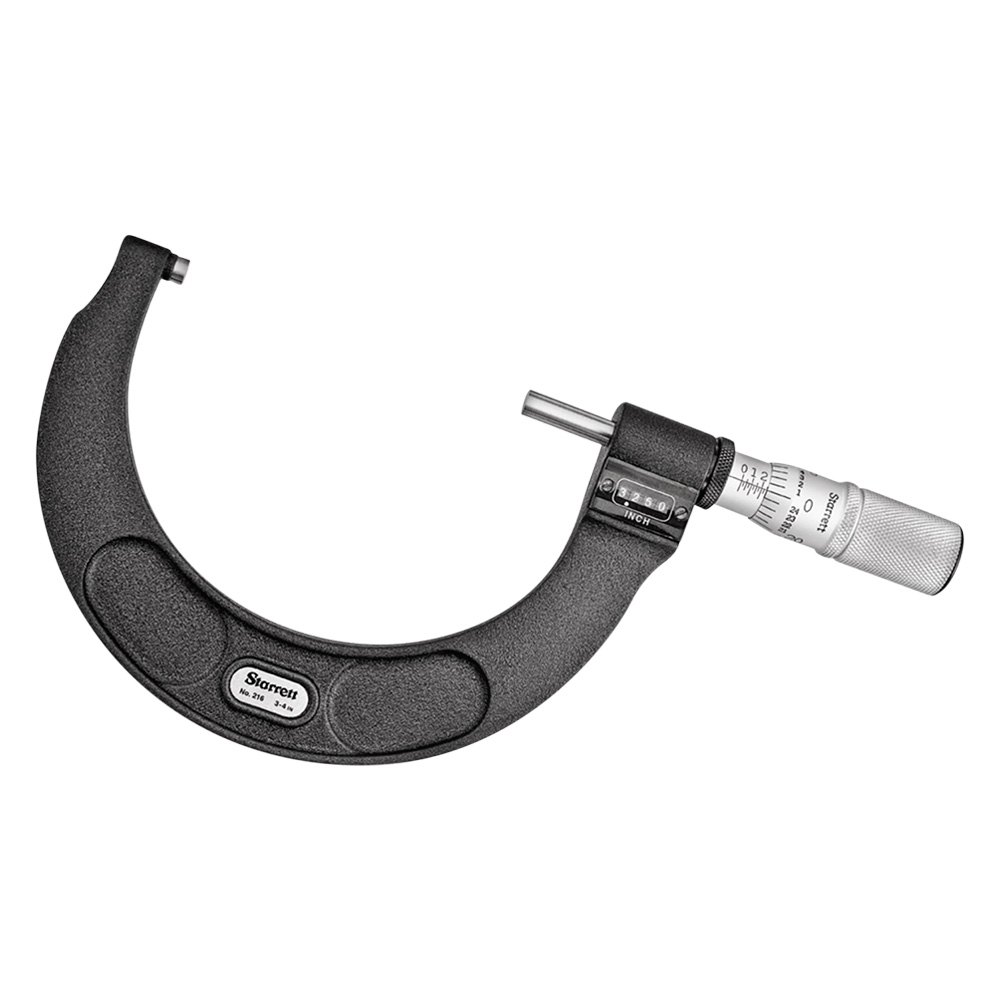 Starrett® 216 Series™ SAE Mechanical Digit Counter Outside Micrometer
