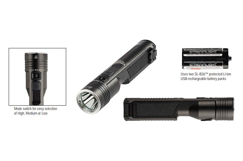Streamlight Stinger 2020 Rechargeable LED Flashlight w/ AC DC Charge Cords 78101