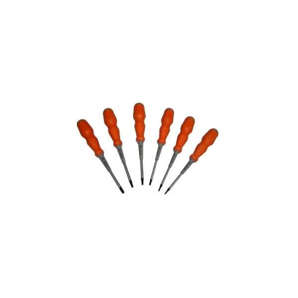 VIM Tools® TPI100 6piece T10 to T30 Multi Material Handle Tamper Resistant Torx Screwdriver