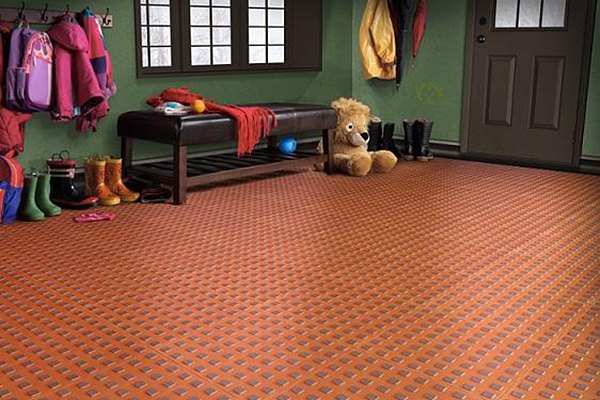 Greatmats TechFloor Solid Tile with Raised Squares Carton of 10